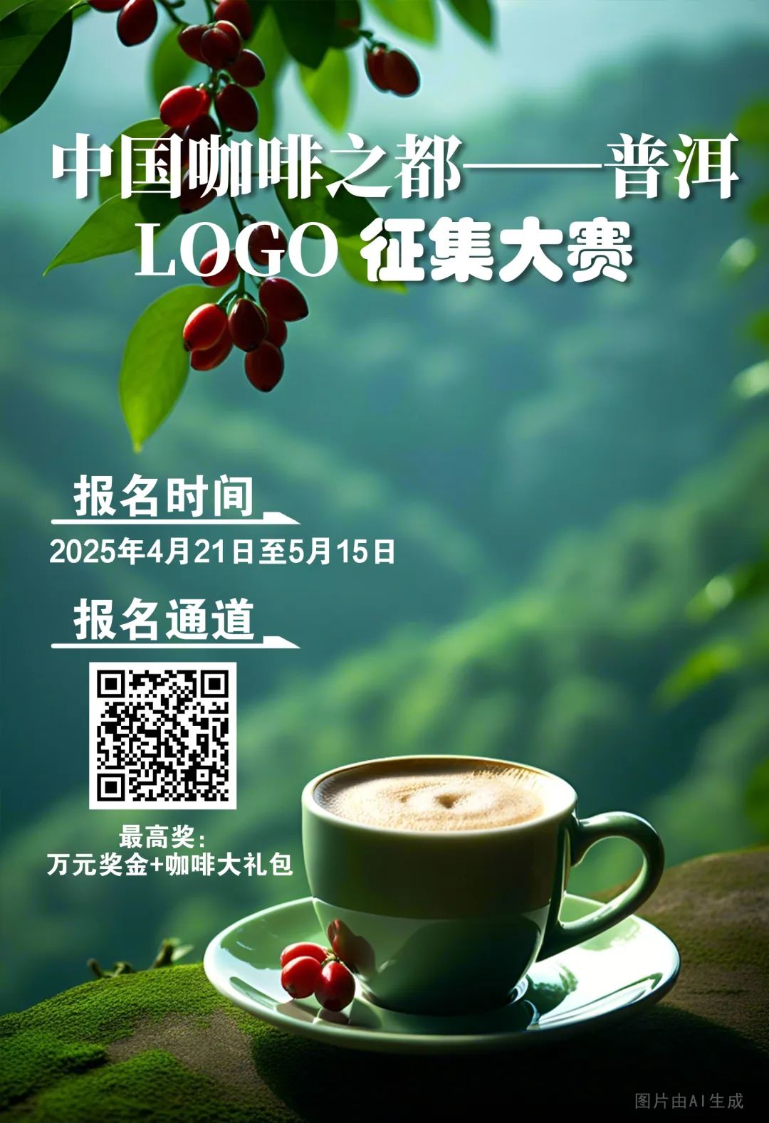 “中国咖啡之都——普洱”LOGO征集大赛.0图片
